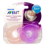 Пустышка Philips Avent Цельносиликоновая 2шт. 3+ мес. SCF194/05 — изображение 2