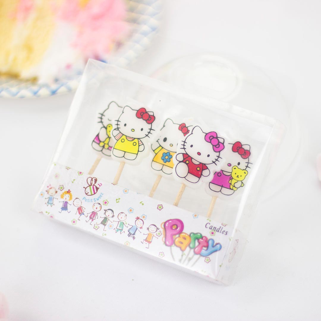 5211ca8a749d24cb50f7c1861f506371_091122182055.jpeg Набор свечей для торта Hello Kitty 3 см 5 шт — изображение 1
