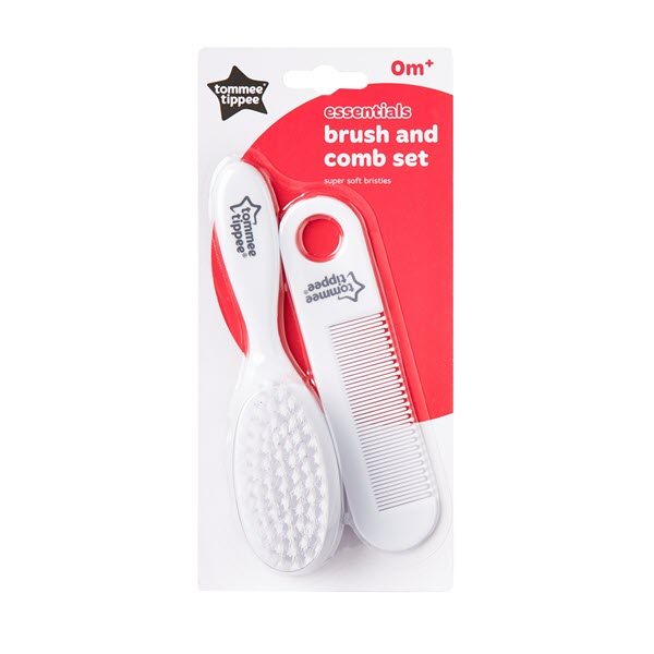 71d9fb38b76357ecf915febb996e26a6_121120175835.jpeg Расческа с гребешком Tommee Tippee Essentials пластмассовые — изображение 1