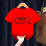 Футболка Merry Christmas две елочки на 2-3 года