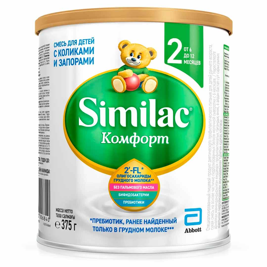 85b6f89b41cae26786ac72365fff771b_072622170504.jpeg Смесь Similac Комфорт 2 6-12 мес 375 гр — изображение 1