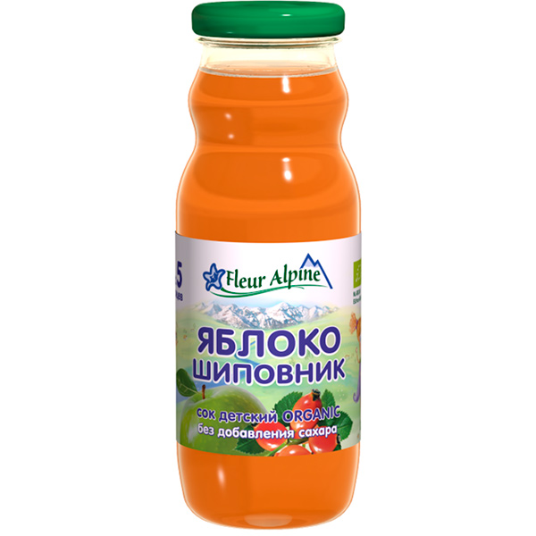 f3ccdd27d2000e3f9255a7e3e2c48800_011121135229.jpeg Сок Fleur Alpine яблоко шиповник 200 мл 4+ мес. — изображение 1