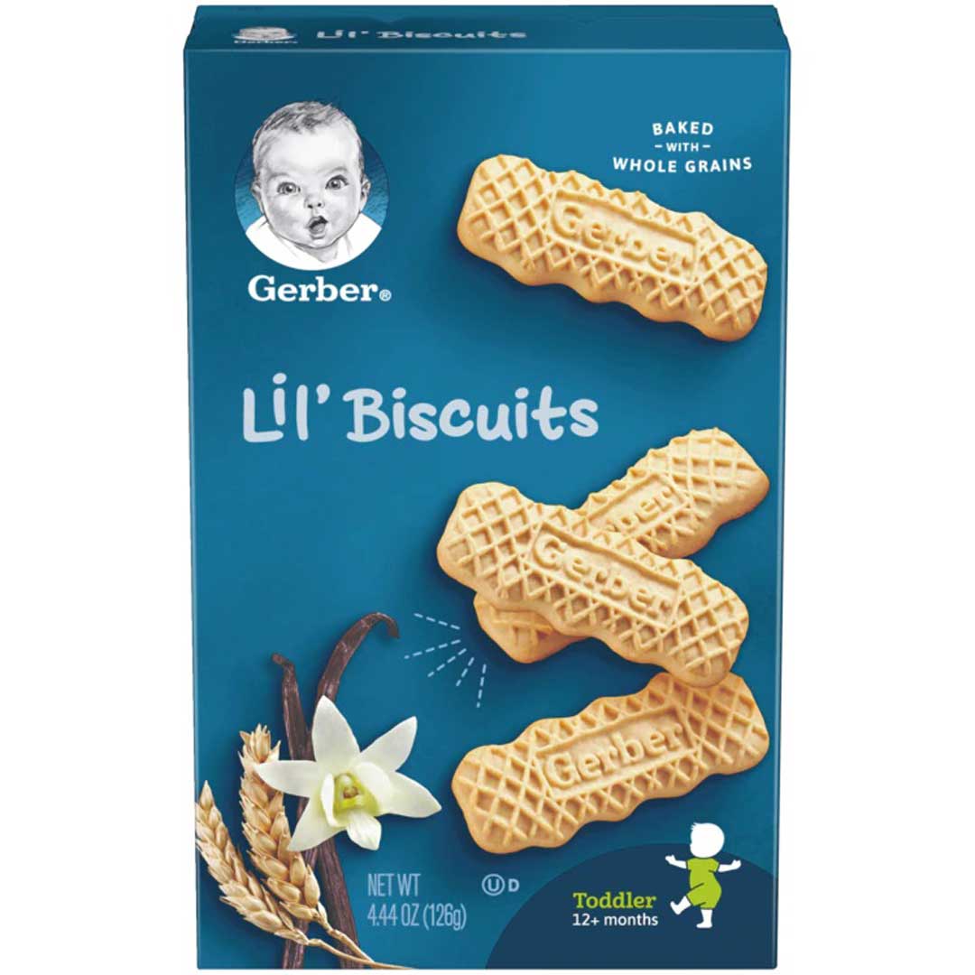 f3ccdd27d2000e3f9255a7e3e2c48800_083122145827.jpeg Печенье Gerber Lil Biscuits 12+ мес 126 гр — изображение 1