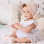 Детский чепчик цветочек — изображение 2