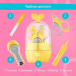 Детский маникюрный набор Листик ROXY-KIDS 5 предметов