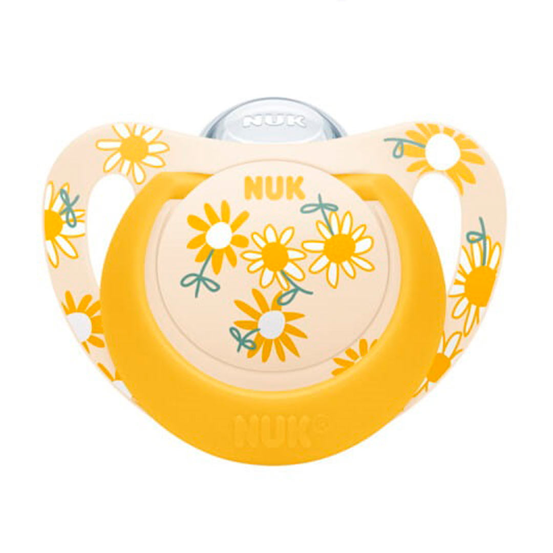 55f7dd2d6d18f6ce84297db2afa52f75_071223134703.jpeg Пустышка NUK Star 18-36 мес Цветочки — изображение 1