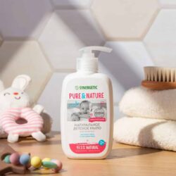 Жидкое мыло Synergetic PURE & NATURE гипоаллергенное с экстрактом овса и соком алоэ вера 0+ 250 мл