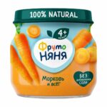 Пюре ФрутоНяня морковь 4+ мес 80 гр