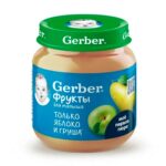 Пюре Gerber Яблоко груша 130 гр с 5+ мес