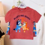 Комплект 2ка ZARA Bluey and bingo футболка + шорты Оранжевый
