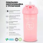 Поильник Twistshake 360 мл 4+ мес Розовый — изображение 2
