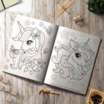 Раскраска Единорожки — изображение 3