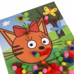 Аппликация из помпонов Три кота — изображение 5