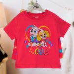 Комплект 2ка ZARA Paw patrol Скай и Еверест футболка + шорты Красный