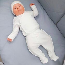 Комплект 3ка babycare однотонный распашонка + ползунки + чепчик - 56 см (0-3 мес)