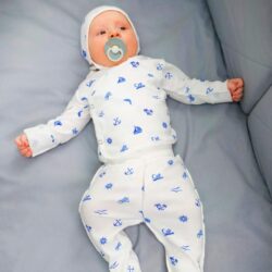 Комплект 3ка babycare Море распашонка + ползунки + чепчик - 56 см (0-3 мес)