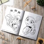 Город мотоциклов. Раскраска — изображение 4