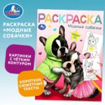 Раскраска Модные собачки