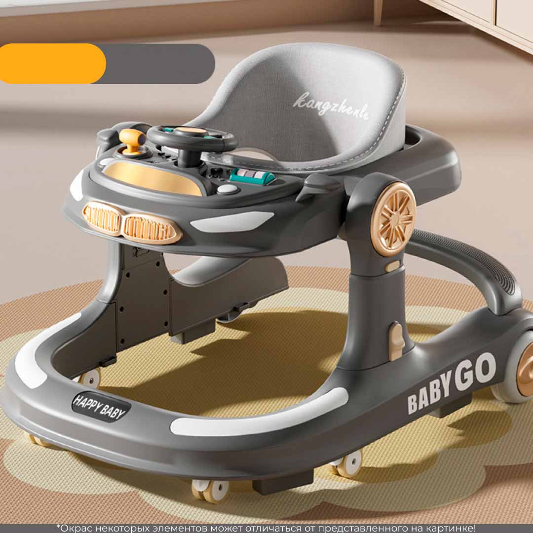 f3ccdd27d2000e3f9255a7e3e2c48800_112124100957.jpeg Ходунки Baby Walker Model KZ958 Серый — изображение 1
