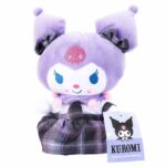 2	Игрушка мягкая Мульти-пульти Kuromi San RIO Куроми в платье клетке блестящий череп