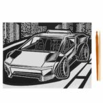 Гравюра MultiArt а4 Дорогие авто — изображение 2