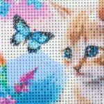 Алмазная мозаика MultiArt  22*30 с подрамником котики на закате — изображение 6