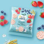 ФрутоНяня Мини хлебцы рисовые  с яблоком и клубника черника малина 30 г 12+ мес