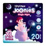 Трусики-подгузники Joonies Magic Night XL (12-17 кг) 20 шт