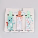 Комплект держателей на прищепке Paci Holder Треугольник, Медведь, Горы 3 шт