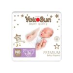 Подгузники YokoSun Premium NB (0-5 кг) 36 шт