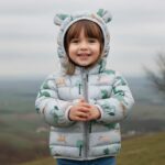 Куртка с ушками Динозавры Серый