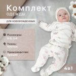 Комплект 4ка Я родился морская звезда