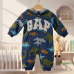 Комбинезон GAP Динозавры Синий