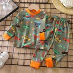 Детская пижама Babys Транспорт Серый