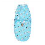 Пеленка кокон SwaddleMe на липучке Зебра Голубой