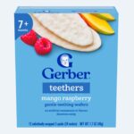 Вафли Gerber для мягкого прорезывания манго малина 7+ мес 48 гр