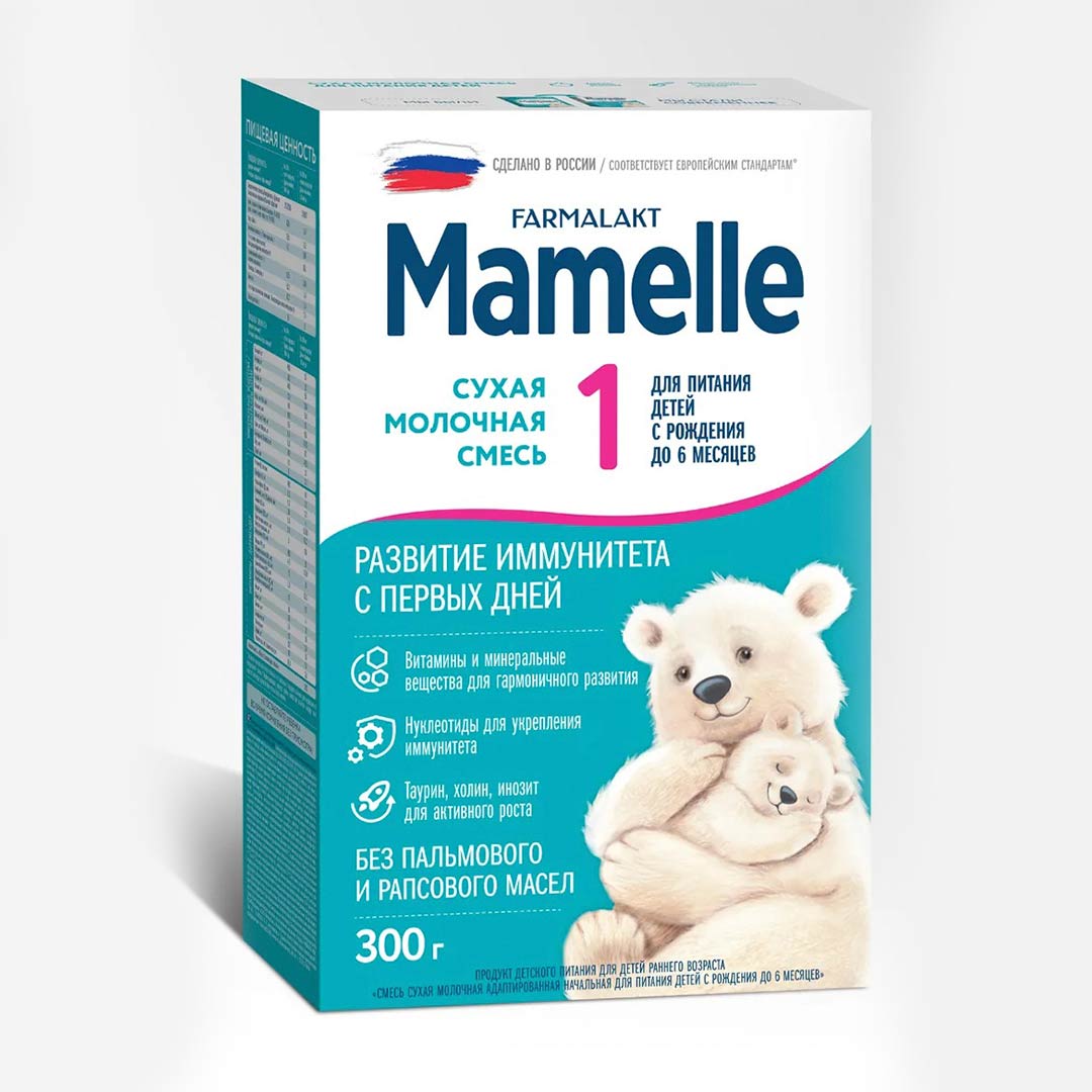 f11f2da0c33da7de6557a7656f02b831_010926155853.jpeg Сухая молочная смесь Mamelle 1 300 гр 0-6мес — изображение 1