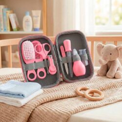Гигиенический набор для малышей Я родился Baby Care Kit 8 шт Розовый