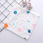 Муслиновый слюнявчик квадрат Планеты 25*25 см