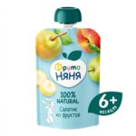 Пюре ФрутоНяня салатик из фруктов 90г пауч 6+ мес