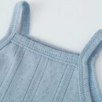 Боди на лямках PAO Однотонный Розовый — изображение 6