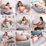 Подушка для беременных и кормящих мам Momcozy U-образная, 70*145 см — изображение 6