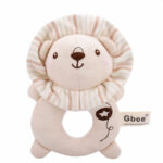 Мягкая погремушка кольцо Gbee Baby Лев