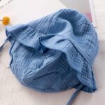 Комплект 2ка Муслиновый Слип + шапочка Коричневый — изображение 3