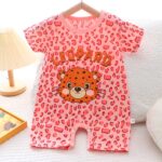Ромпер Kiss bee Leopard Розовый