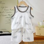 Комплект 2ка в рубчик Киты Белый