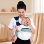 Переноска для детей хипсит слинг для новорожденных Зеленый — изображение 3